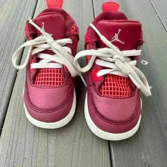 NIKE Air Jordan Retro 4 True Berry Rush Pink BQ7672-661 size 7C Toddler - Picture 3 of 8